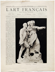 antique print from l'art francaise